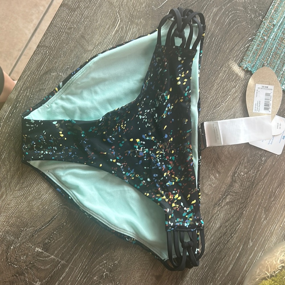 Women’s Prana brand bikini bottoms. Brand new, tags attached, panty liner intact